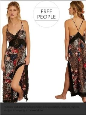 NWT Free People Double Split Slip Dress